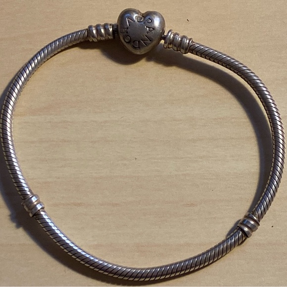 Pandora Jewelry - Pandora Moments Heart Clasp Snake Chain Bracelet